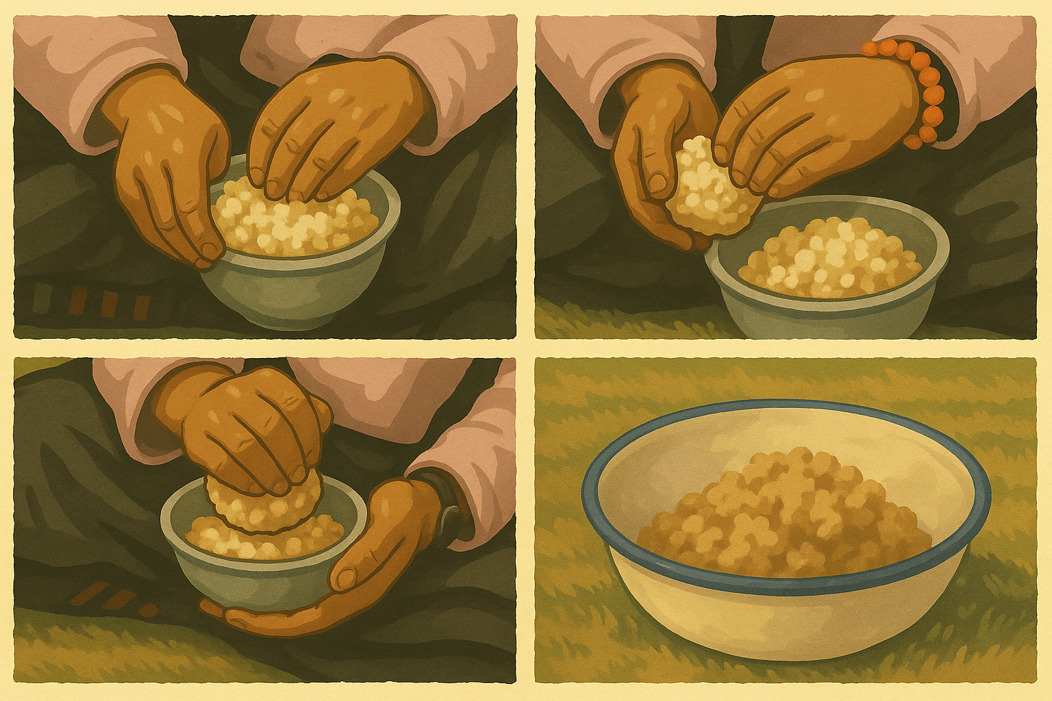 Tsampa (རྩམ་པ་, tsam-pa): From Highland Staple to Cultural Symbol of Tibetan Life