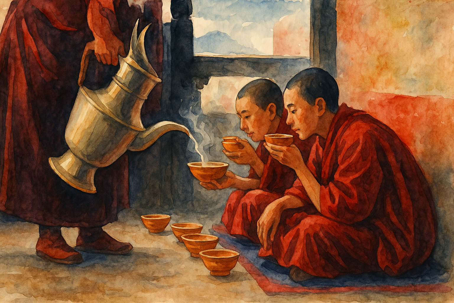 The High-Altitude Kitchen: Tibetan Monks’ Daily Meals