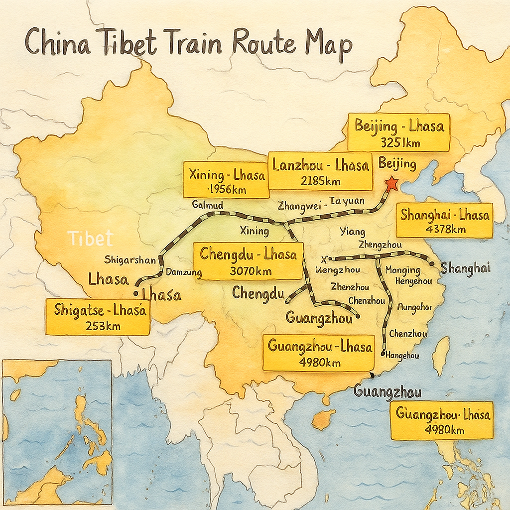 How to Travel to Tibet by Train: Complete Guide to All Tibet Train Routes